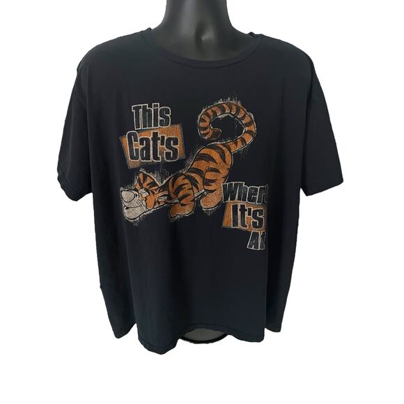 Vintage Disney Store XXL T-Shirt - This Cat’s Where It’s At - Tigger Graphic Tee - Picture 1 of 11